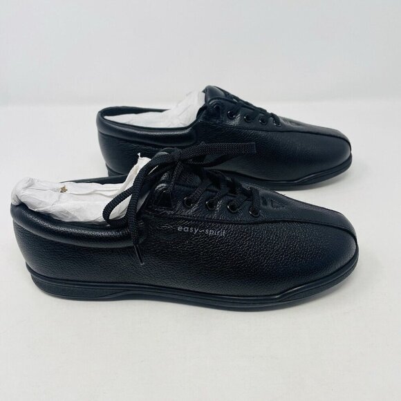 Easy Spirit Womens Size 9W Wide Ap Casual Lace-Up Walking Sneakers in Black $75 - Picture 4 of 7